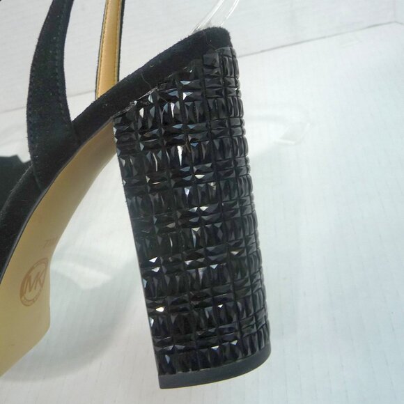 MK YOONIE SUEDE PLATFORM HEELS SIZE 7.5 - Picture 5 of 13